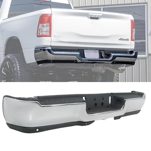 New chrome steel rear step - chrome,